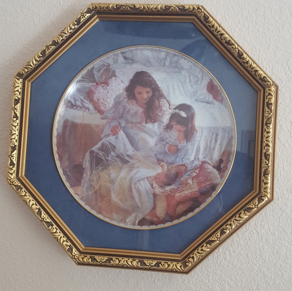 Mother Child Baby Girl Sandra Kuck Collector Plate Decor - Picture 4 of 4